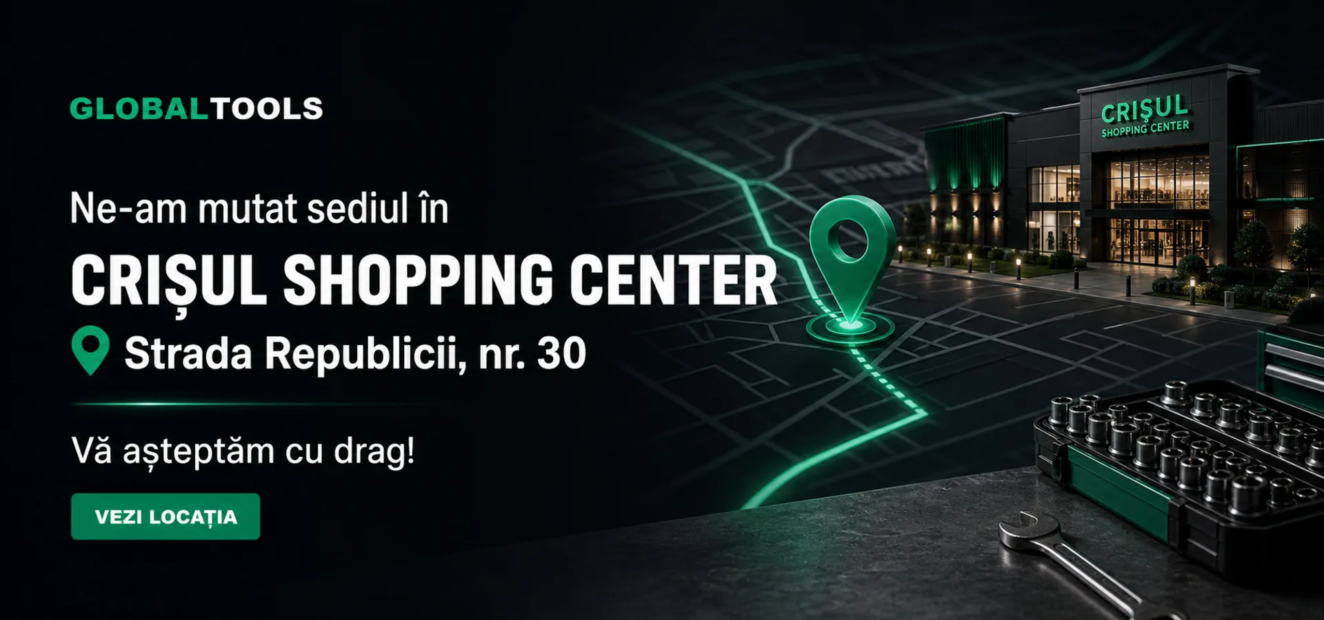 Ne-am mutat în Crișul Shopping Center