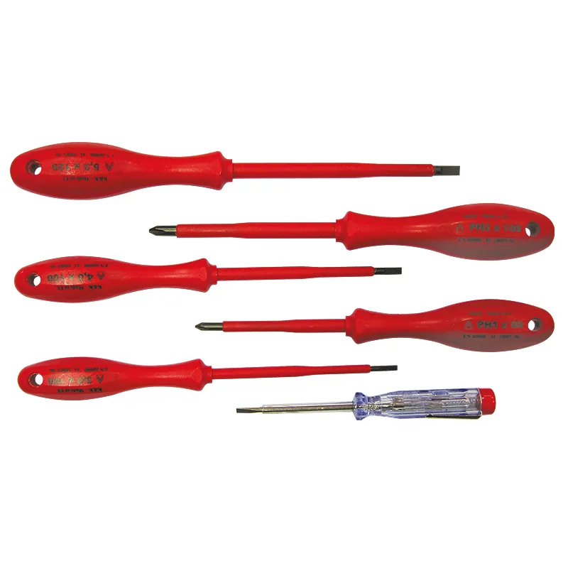 Set Surubelnite Izolate PVC Plate si Pz + Tester - 6P.