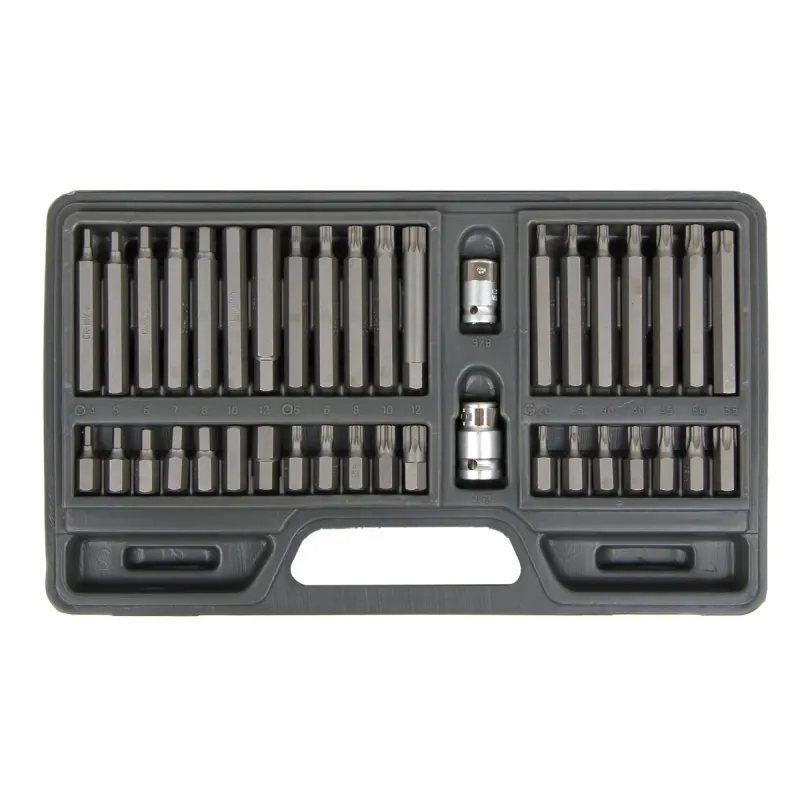 Set Varfuri Hexagonale/Canelate/Torx CR-VA S2 - 40P.