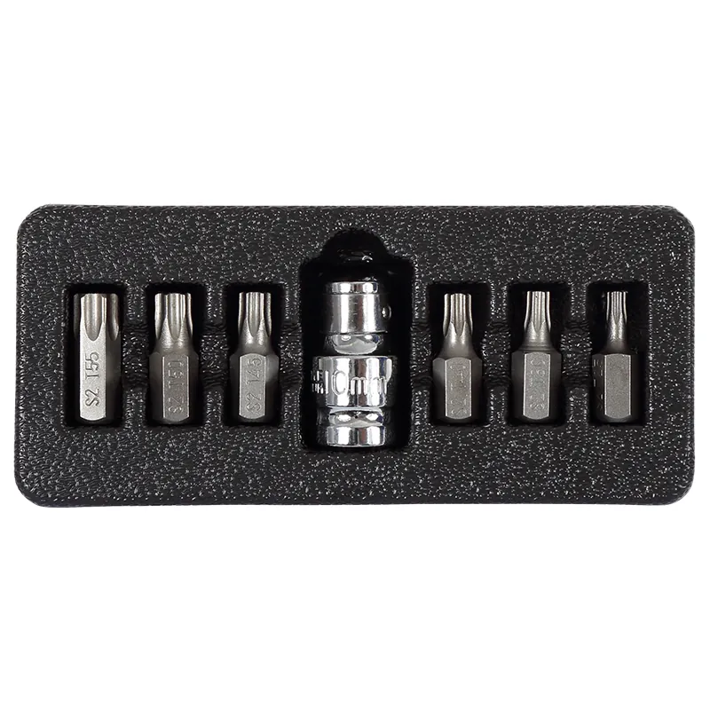 Set Varfuri Torx cu Orificiu CR-VA S2 - 7P.