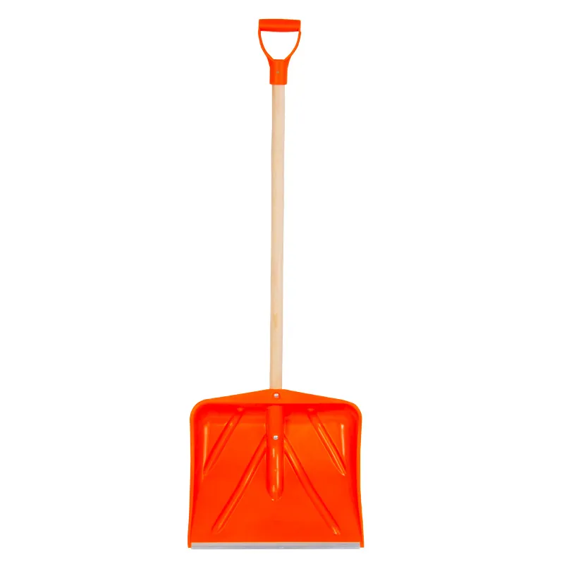 Lopata Zapada Plastic Ranforsat cu Maner Lemn 445X410MM