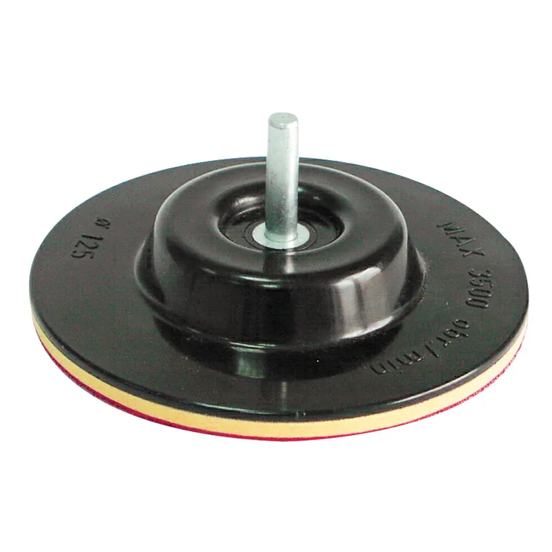 Suport Disc Abraziv Auto-Adeziv Gumat cu Tija / 125MM