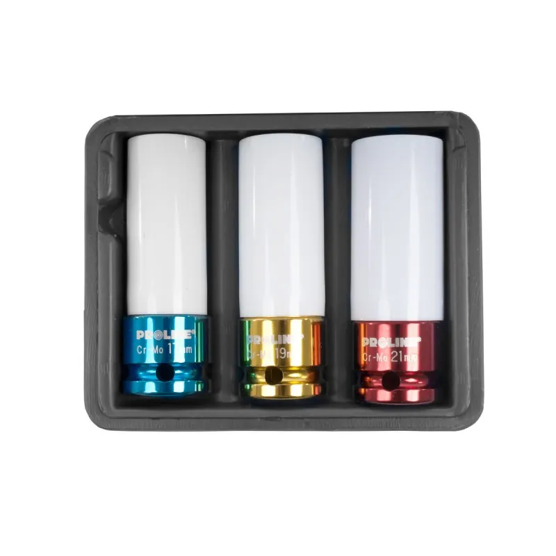 Set Tubulare Impact Jante Aliaj CR-Mo 1/2" 17-19-21MM