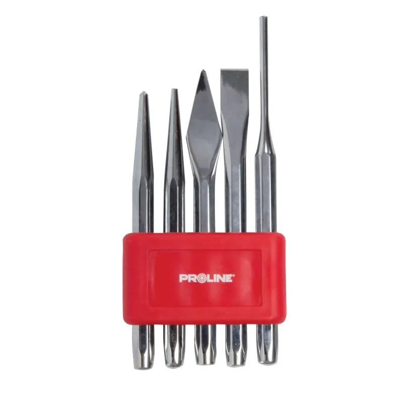 Set Dalti-Dornuri-Punctatoare CR-VA pentru Metal - 5P.