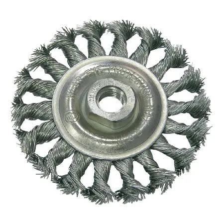 Perie Sarma Impletita Tip Circular cu Filet 100MM