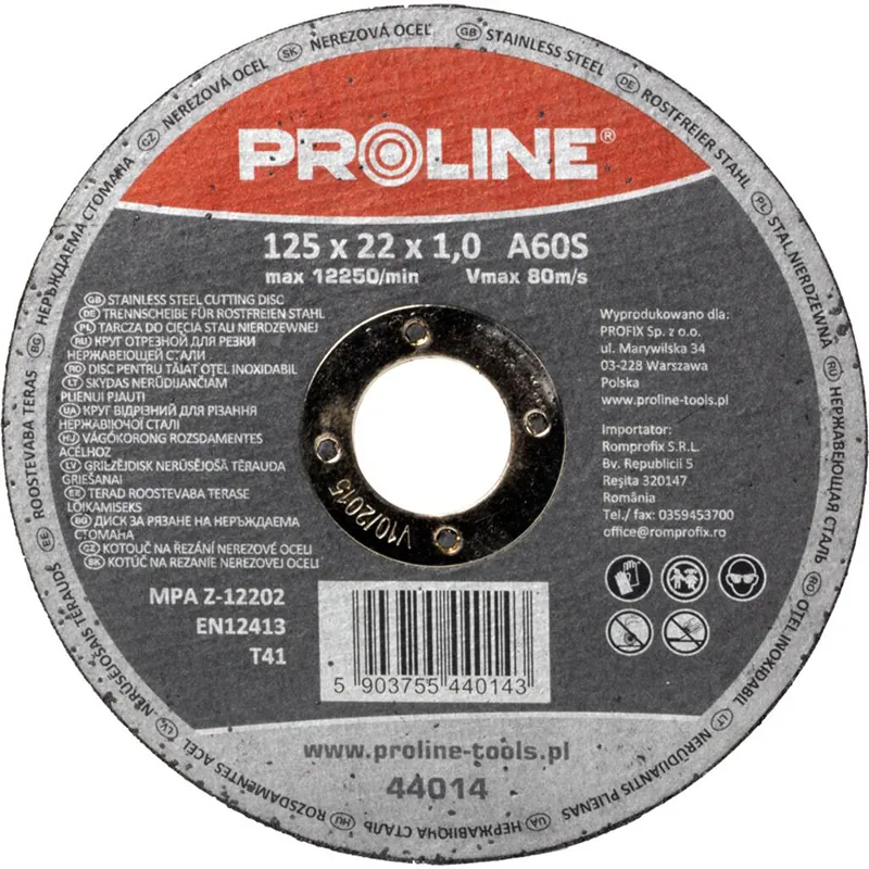 Disc Debitare Inox 125X1.2MM / A60S in Caseta, 10/Set