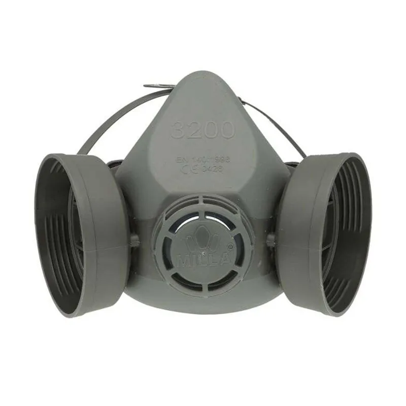 Masca Gaz din Silicon cu Doua Locase pentru Filtru