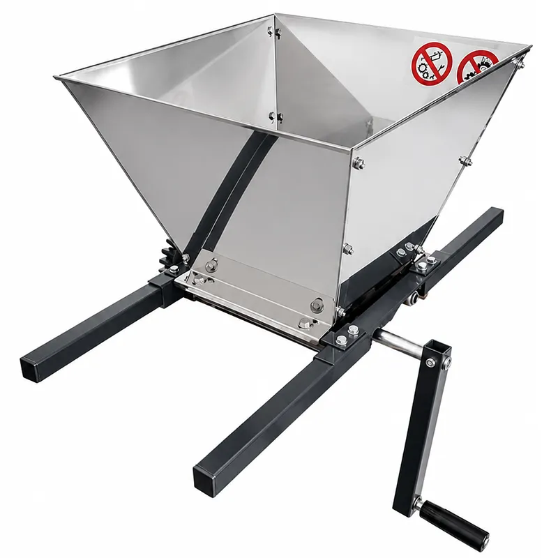 Zdrobitor Manual Struguri cu Cuva Inox - 28L