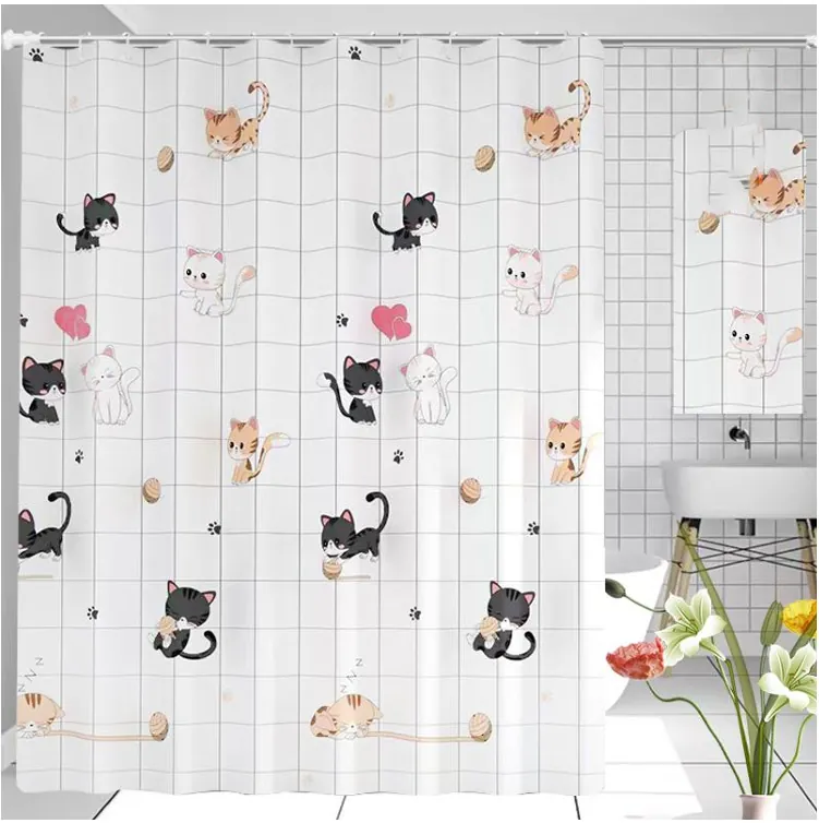 Perdea Dus 70G / 180X200CM - Model-Pisica