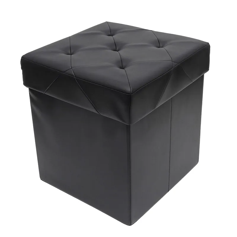 Taburet Pliabil Depozitare - 38X38X38CM / Negru