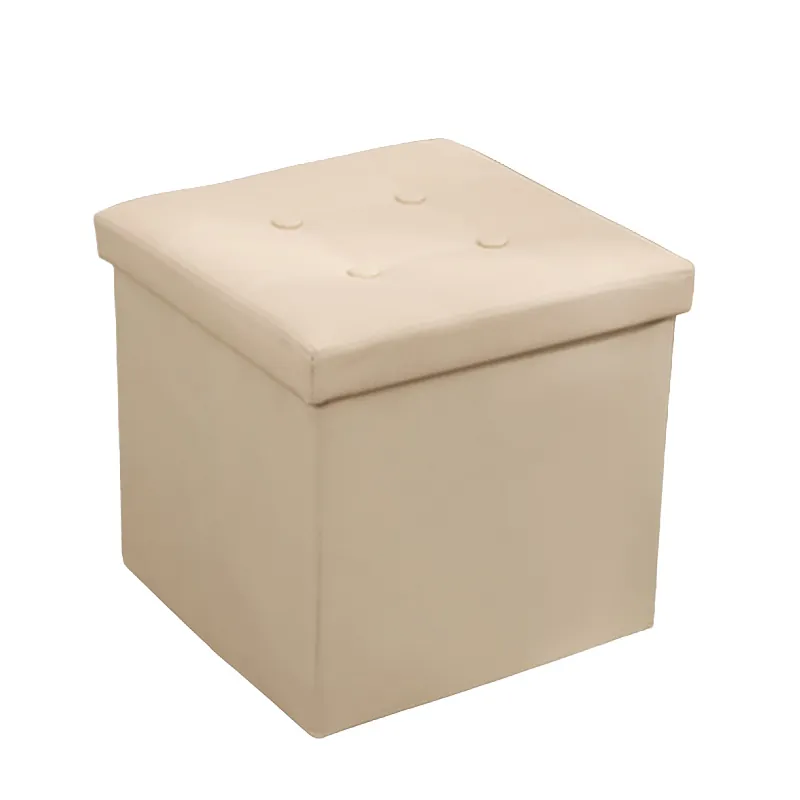 Taburet Pliabil Depozitare Modern - 38X38X38CM / Galben