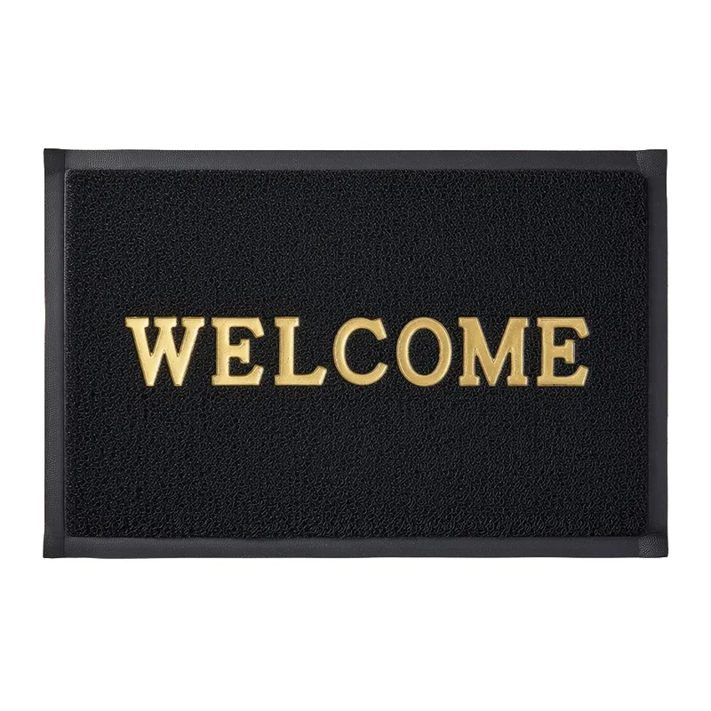 Covoras Intrare Tip-Lufa - 38X58CM / Welcome Negru