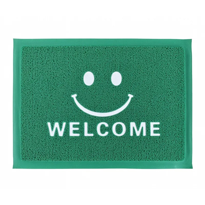 Covoras Intrare Tip-Lufa - 38X58CM / Welcome Verde Hapy