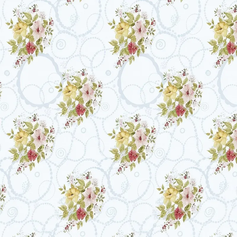 Fata Masa PVC - 160G/M2 / 1.37X20M / Mix-Flori-Gri