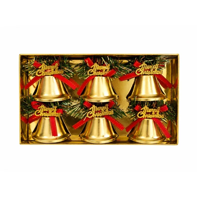 Clopotei Metalici de Craciun 5.5X5CM - 6P.