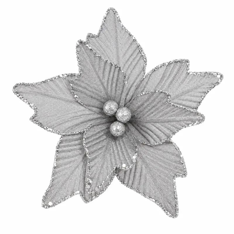 Floare Decorativa de Craciun 18X10CM Sysdh-A3025038