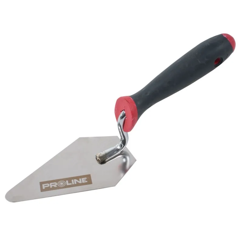 Mistrie Inox Triunghi-Tesita cu Maner Gumat 160X100MM