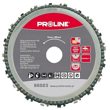 Disc cu Lant pentru Lemn 230MM