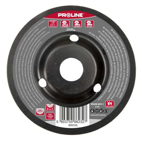 Disc Raspel Conic / Fin - 125MM