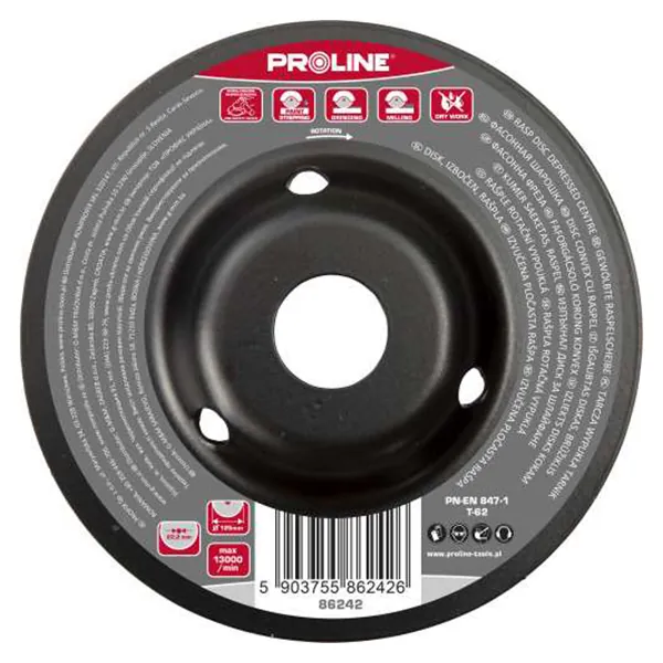 Disc Raspel Depresat / Mediu - 125MM