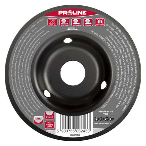 Disc Raspel Depresat / Fin - 125MM