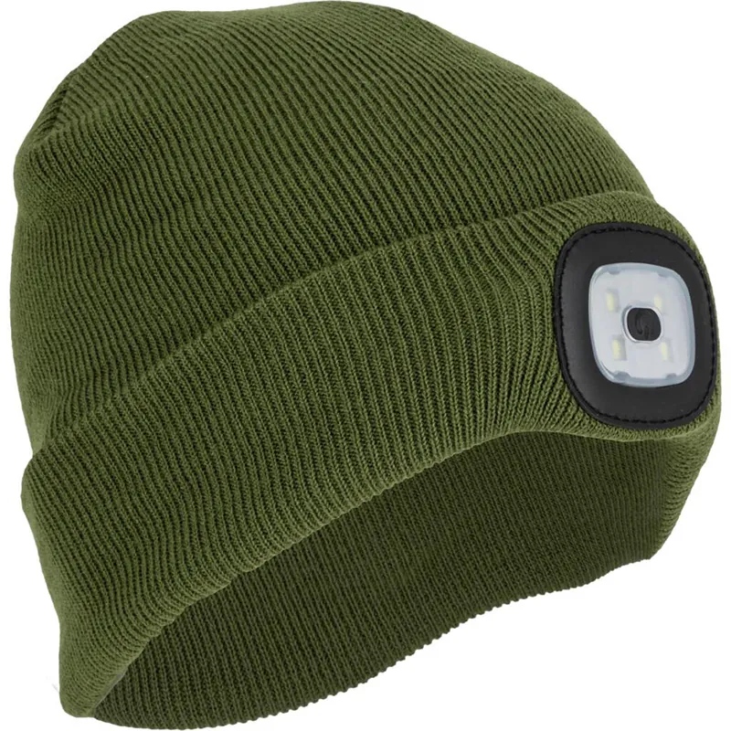 Caciula cu Iluminare (Detasabila) / 4 Leduri / Verde