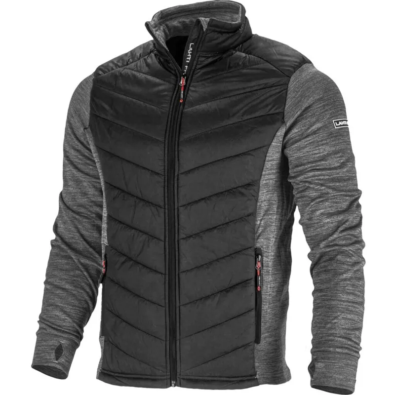 Jacheta cu Imprimeu si Matlasare / Gri-Negru - 2XL