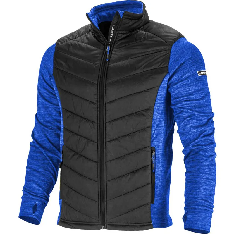 Jacheta cu Imprimeu si Matlasare / Albastru-Negru - XL