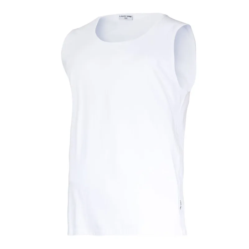 Tricou Bumbac fara Maneci / Alb - S