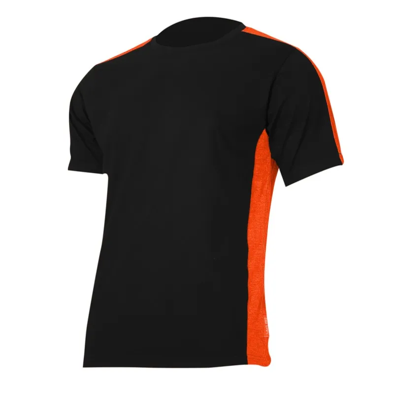 Tricou Bumbac Multicolor / Negru-Portocaliu - 3XL