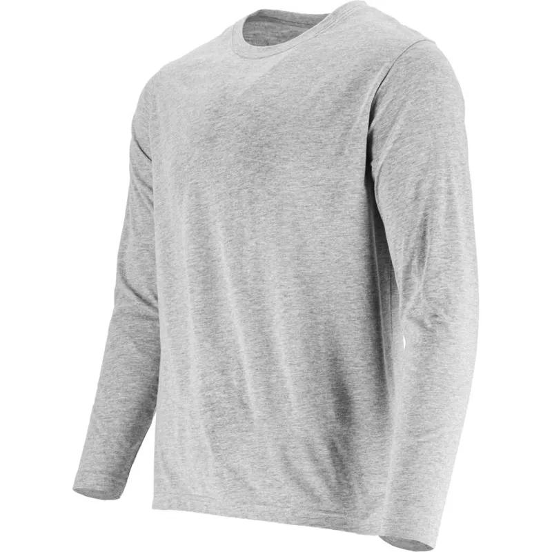 Tricou Bumbac Subtire cu Maneca Lunga / Gri - M