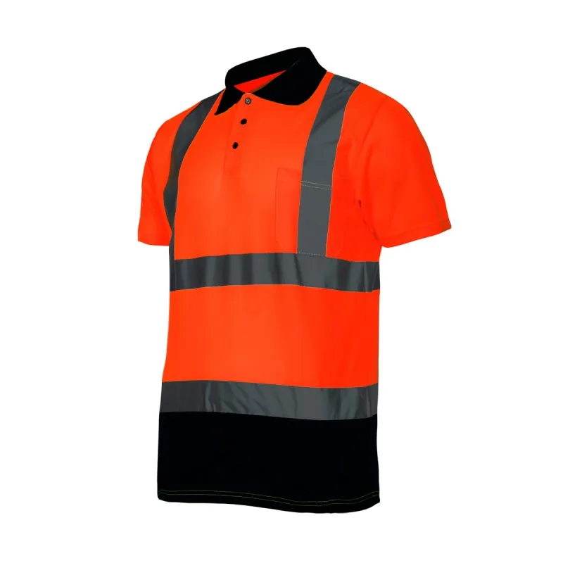 Tricou Reflectorizant Polo / Portocaliu - XL