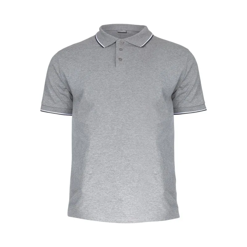 Tricou Bumbac Polo Subtire / Gri - 2XL