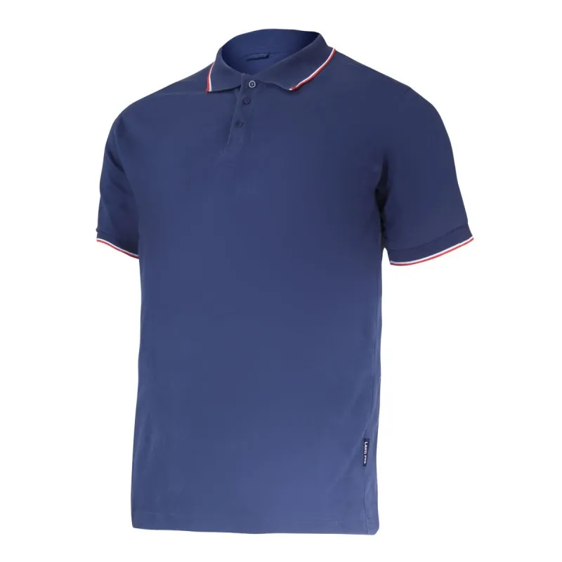 Tricou Bumbac Polo Subtire / Albastru - XL