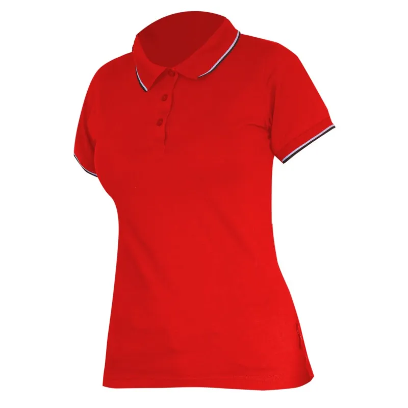 Tricou Bumbac Polo (Dama) / Rosu - XL