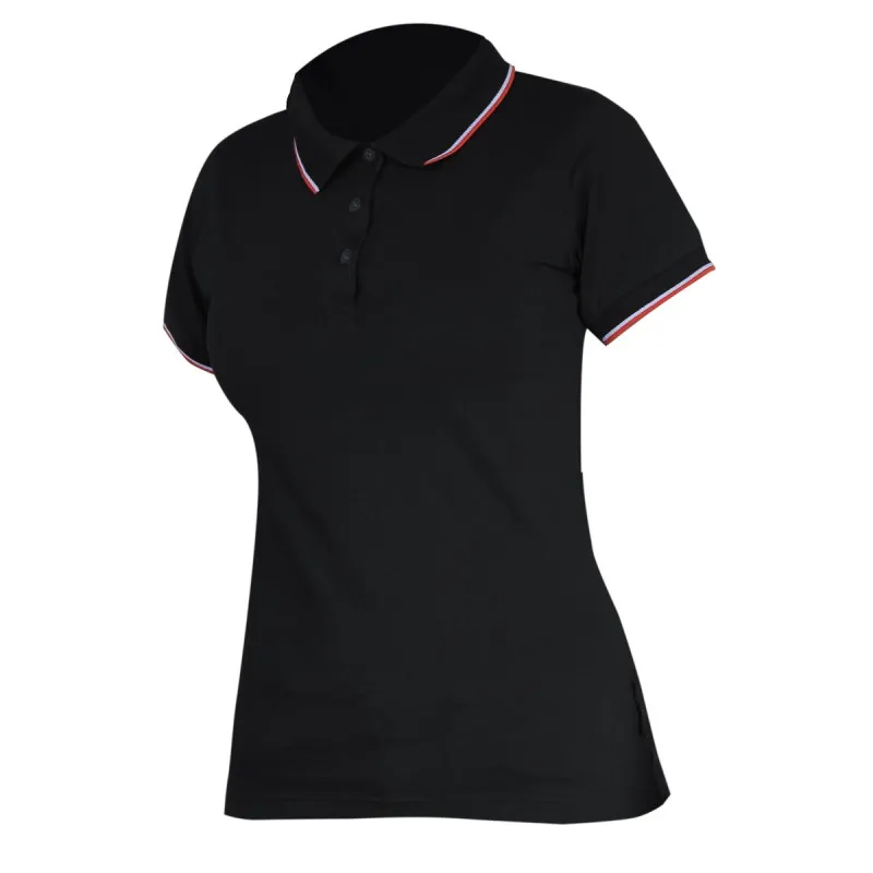 Tricou Bumbac Polo (Dama) / Negru - 2XL