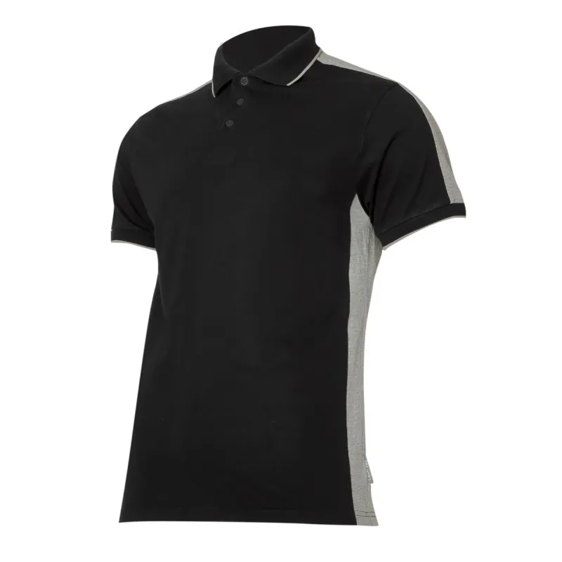 Tricou Bumbac Polo Multicolor / Negru-Gri - 2XL