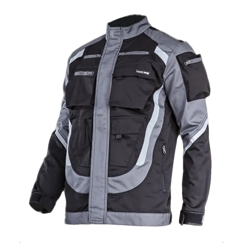 Jacheta Lucru Groasa Premium Negru-Gri - 2XL/H-188