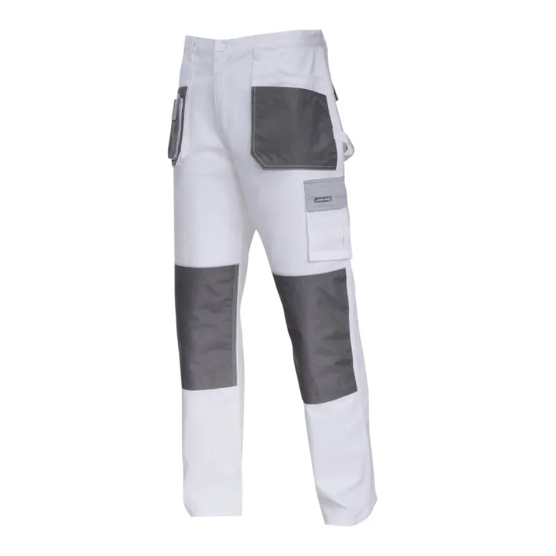 Pantalon Lucru Mediu-Gros Bumbac / Alb - 3XL/60