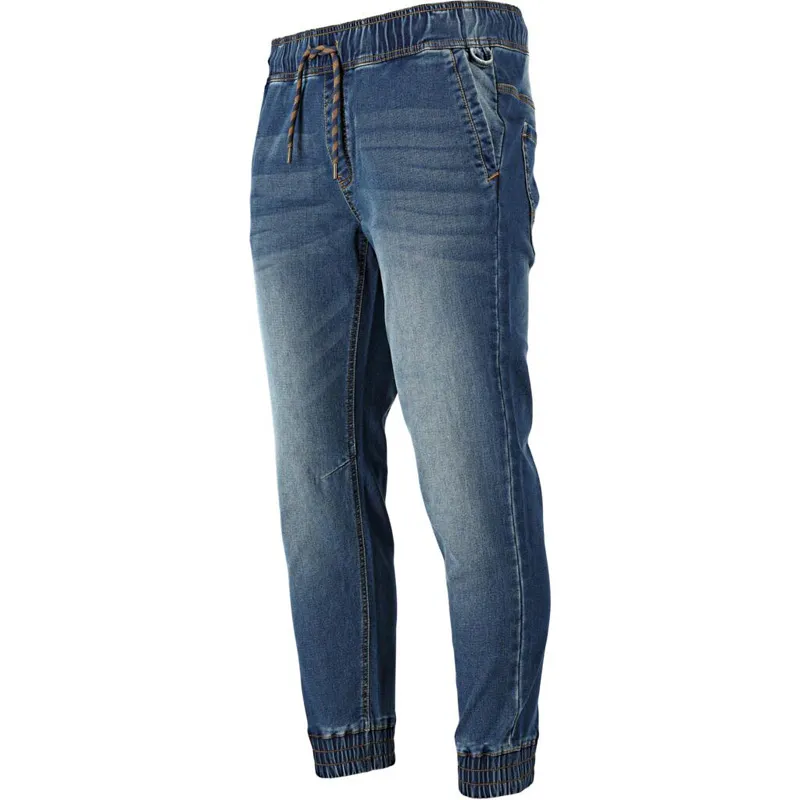 Pantalon Tip-Blugi Elastic cu Snur si Mansete - S