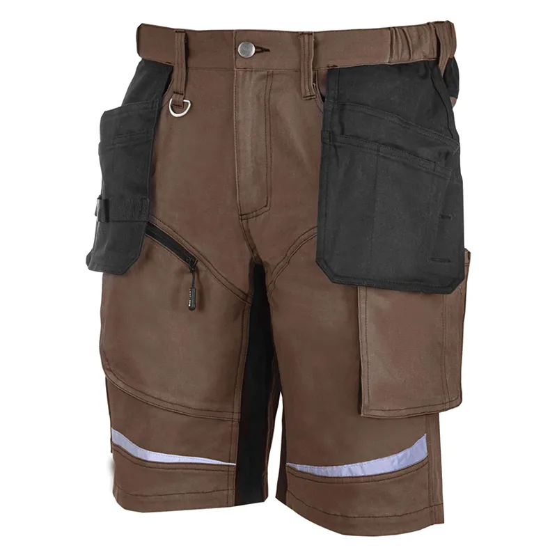 Pantalon Lucru Slim-Fit Scurt / Maro - 2XL