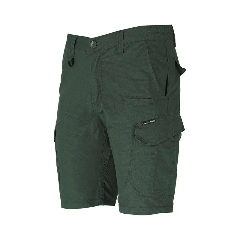 Pantalon Slim-Fit Scurt / Verde - 2XL