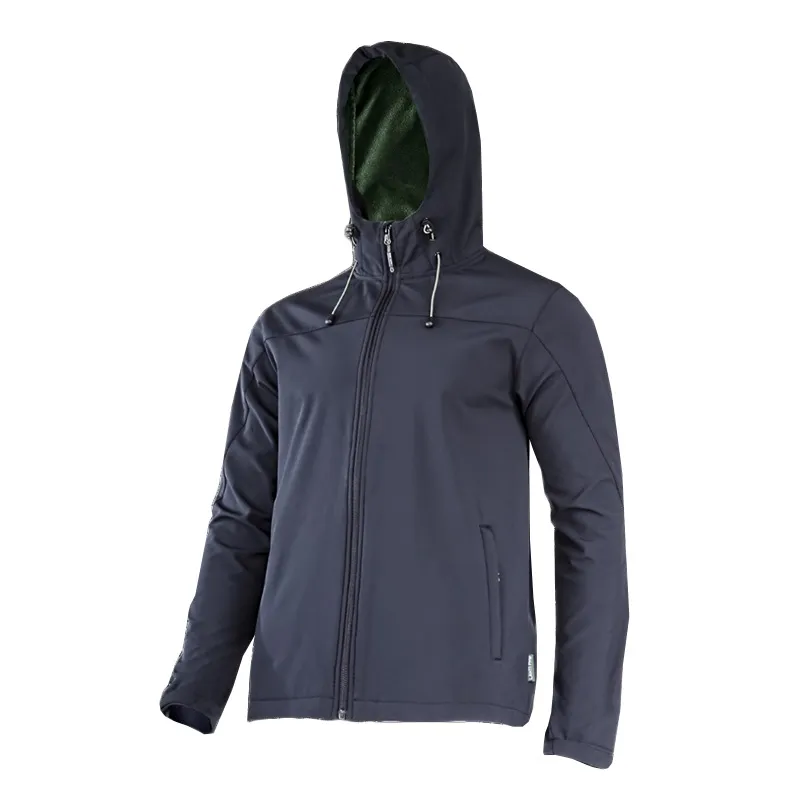 Jacheta Elastica cu Gluga / Negru - XL