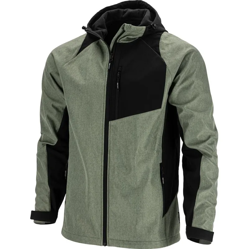 Jacheta Elastica cu Gluga / Gri-Verzui - XL