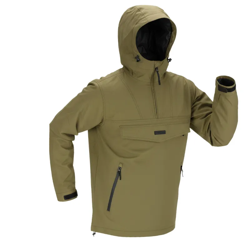 Jacheta Impermeabila cu Gluga si Buzunar Frontal- XL