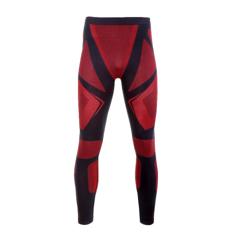 Pantalon de Corp Termoactiv / Negru-Rosu - L/XL