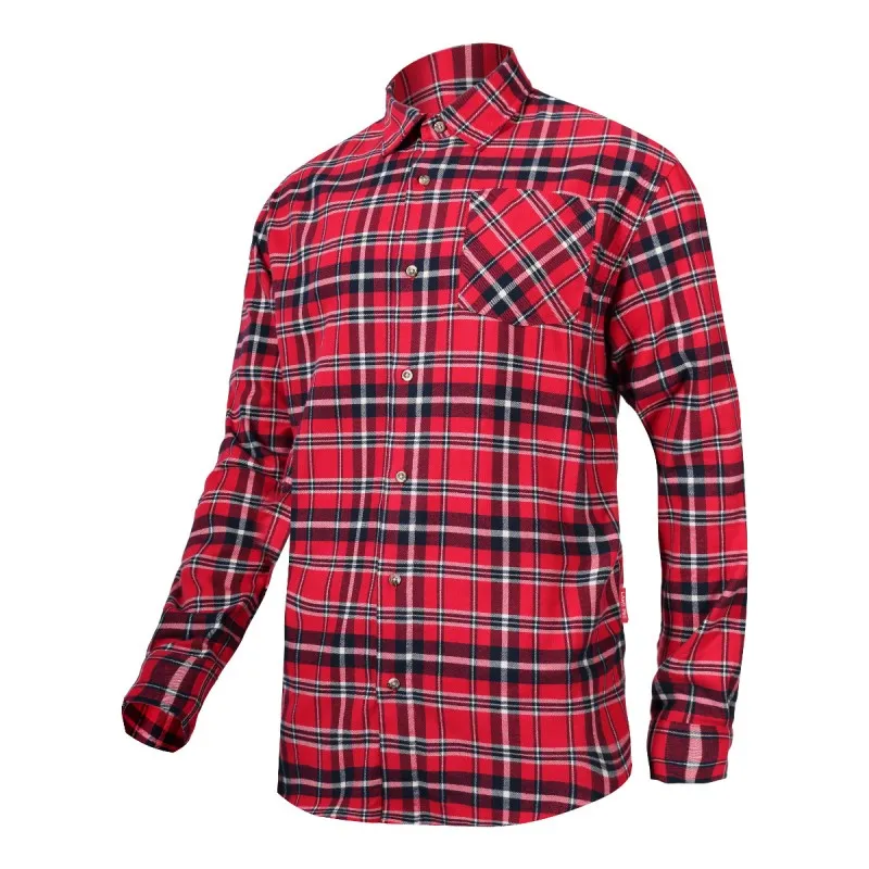 Camasa Flanel cu Carouri Groasa / Rosu - XL/H-182