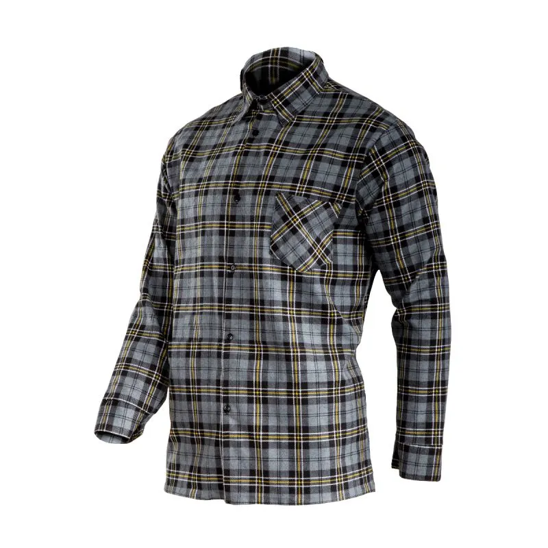 Camasa Flanel cu Carouri Groasa / Gri - M