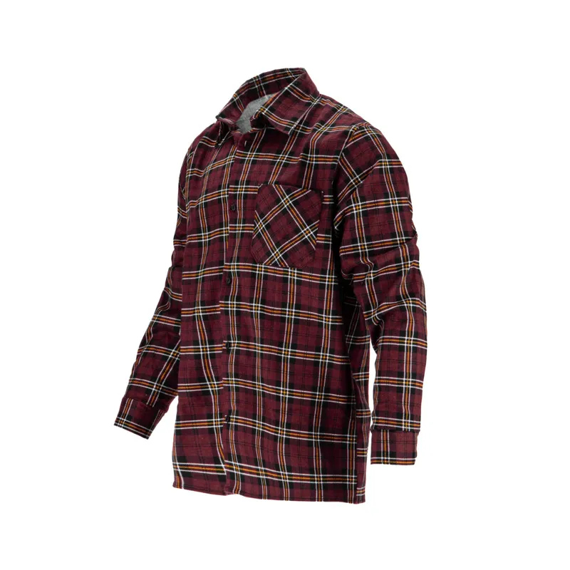 Camasa Flanel cu Carouri Dungate / Bordo - 2XL
