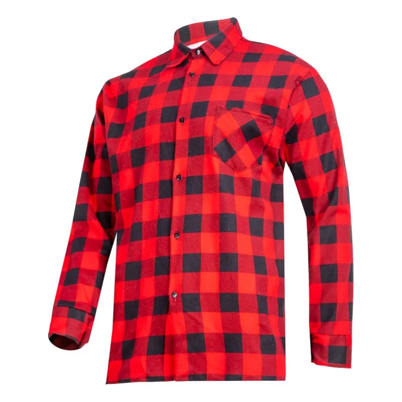 Camasa Flanel cu Carouri / Rosu - XL/H-182